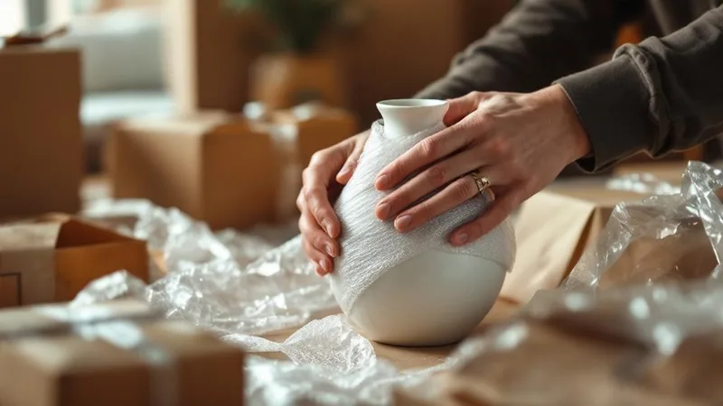Как упаковать хрупкие вещи при переезде